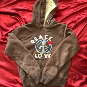 faux fur ci sono by cavalini zip-up sweater